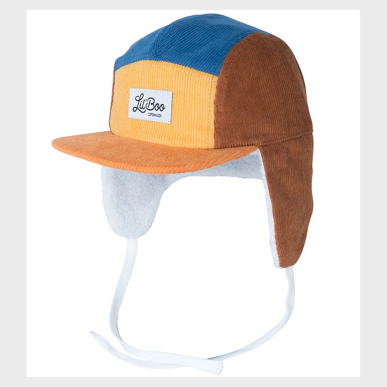 Lil'Boo Copenhagen Kasket - Corduroy - Yellow/Brown/Blue