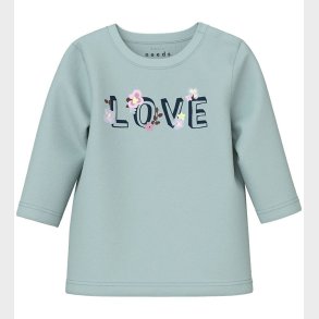 Name It Bluse - NbfVubie - Gray Mist/Love/Flowers