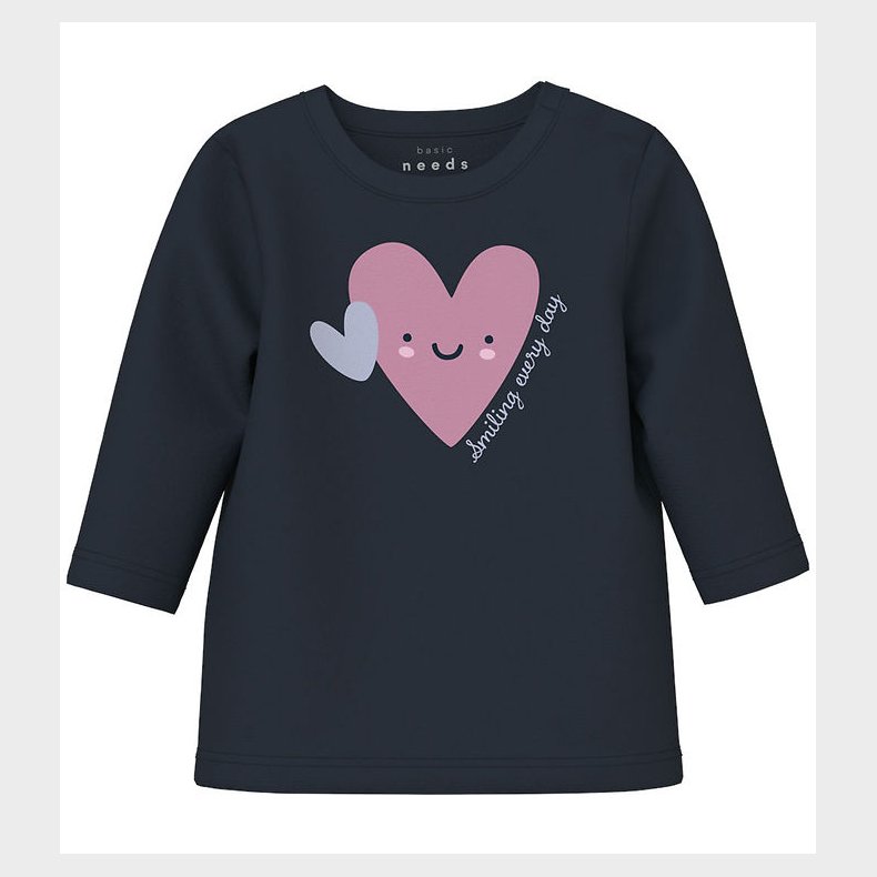 Name it Bluse - NbfVubie - Dark Sapphire/Heart