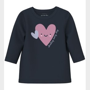 Name it Bluse - NbfVubie - Dark Sapphire/Heart