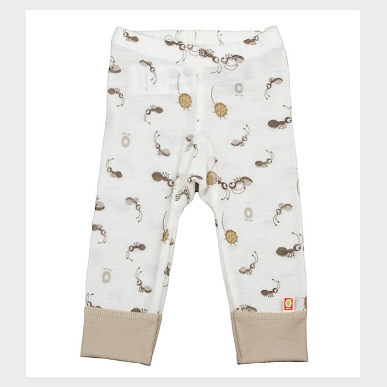 Katvig Leggings - Uld - Off White m. Myrer