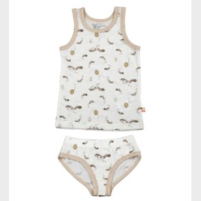 Katvig Undertj - Uld - Off White m. Myrer