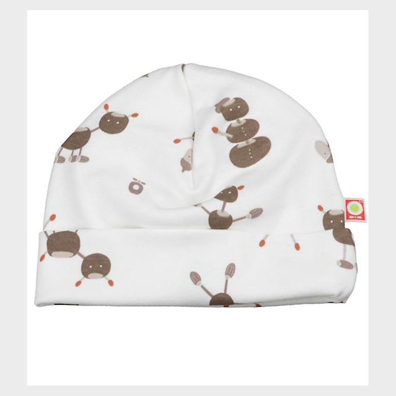 Katvig Hue - Off White m. Kastanjefigurer