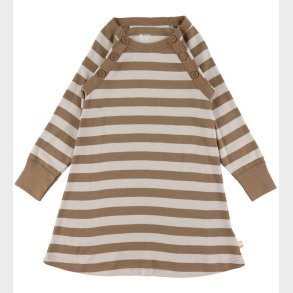 Katvig Kjole - Brun/Beige Stribet