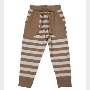 Katvig Bukser - Brun/Beige Stribet