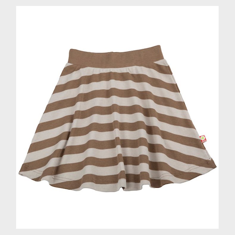 Katvig Nederdel - Brun/Beige Stribet