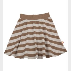 Katvig Nederdel - Brun/Beige Stribet
