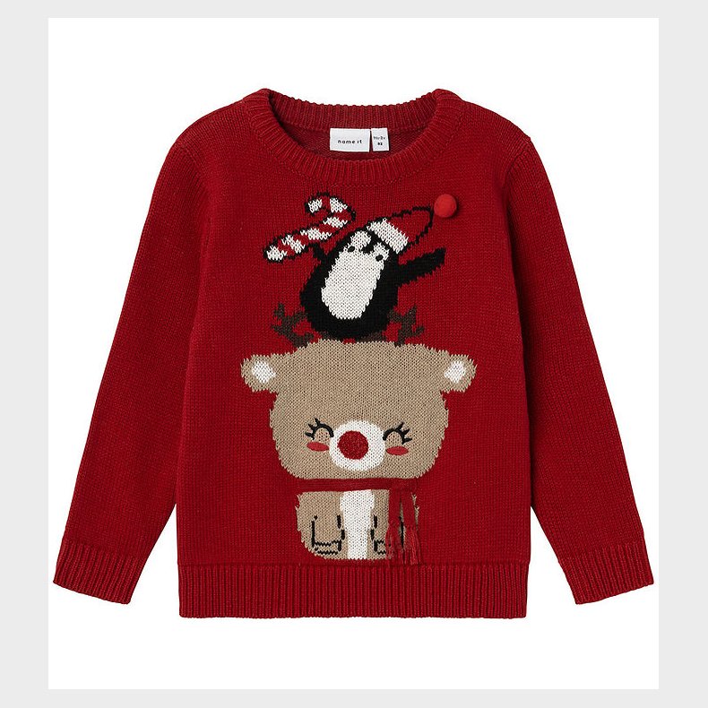 Name It Bluse - Strik - NmfRiJulle - Jester Red