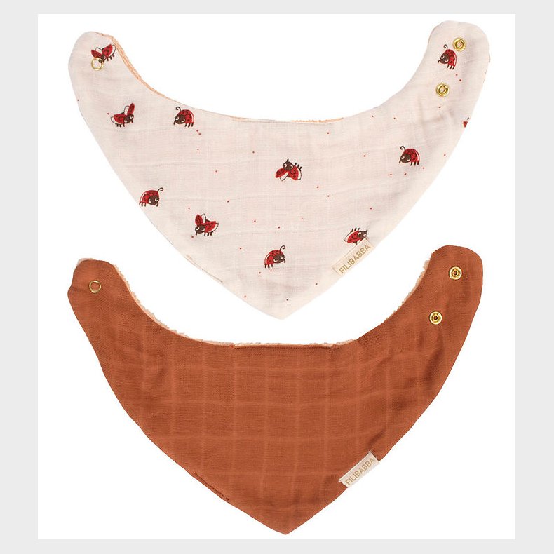 Filibabba Savlesmkke - Musselin/Frott - 2-pak - Lucky/Amber Br