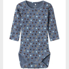 Name It Body l/ - Rib - NbmRicco - Flint Stone m. Stjerner