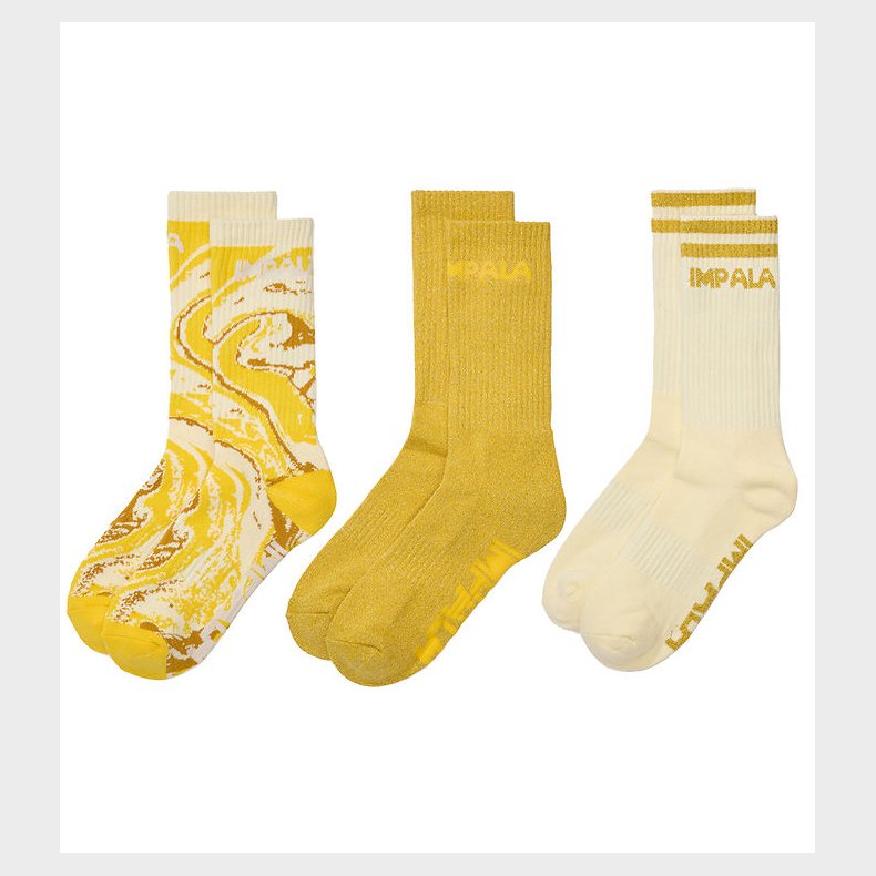 Impala Strmper - Rib - 3-pak - Marawa Gold