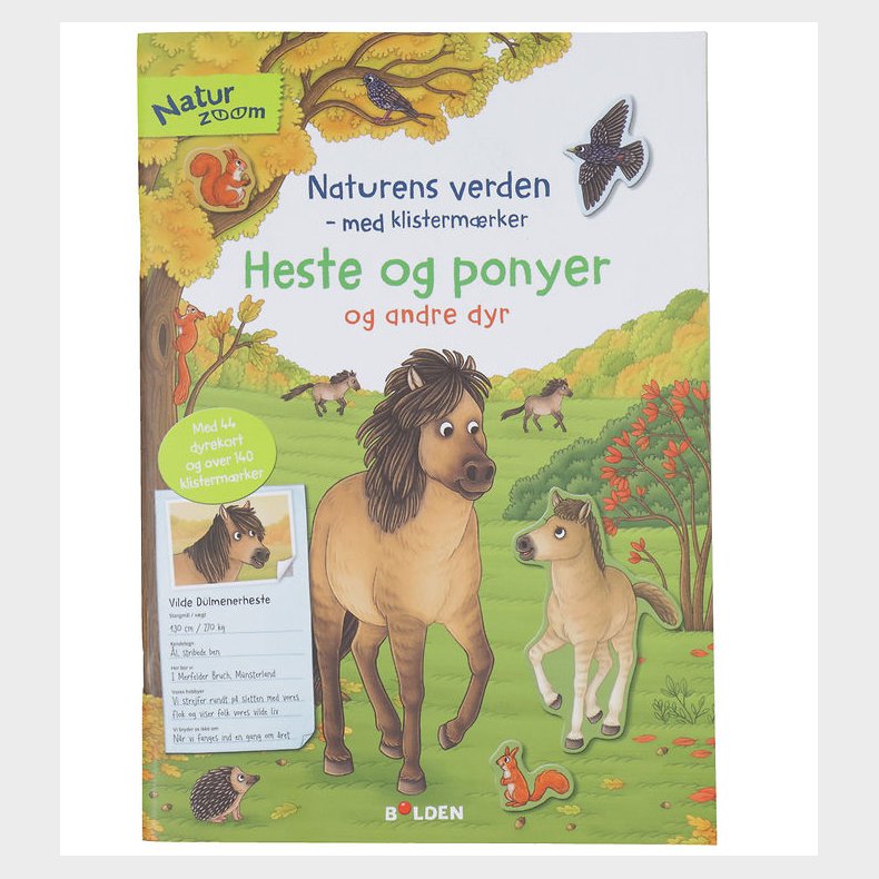 Forlaget Bolden Aktivitetsbog m. Klistermrker - Naturens Verden