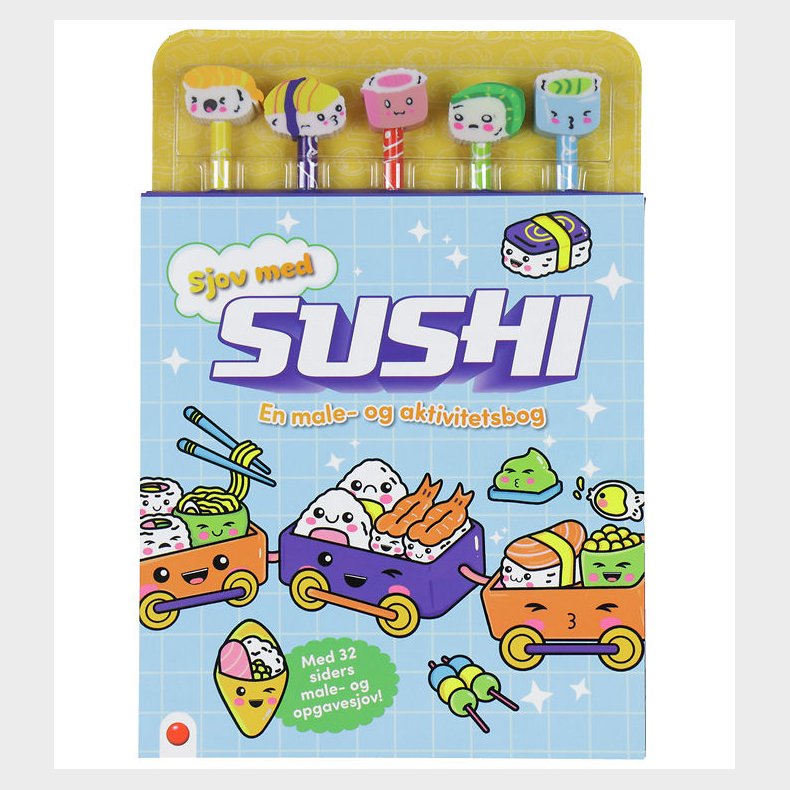 Forlaget Bolden Male- og Aktivitetsbog m. Blyanter - Sjov med Su