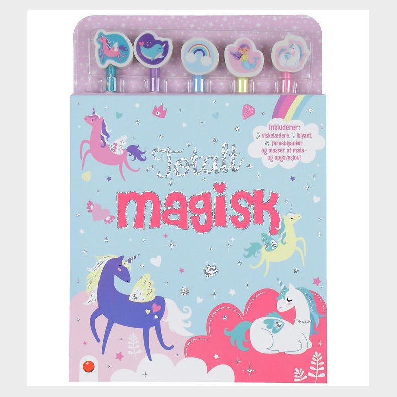 Forlaget Bolden Male- og Aktivitetsbog m. Blyanter - Totalt Magi