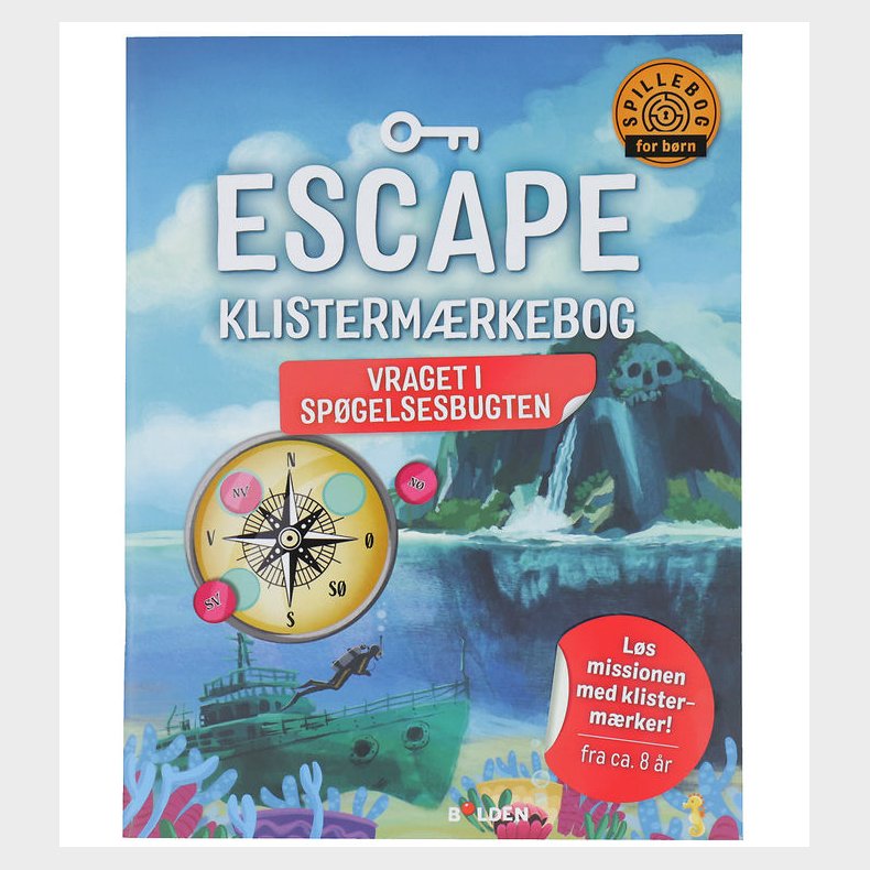 Forlaget Bolden Escape Klistermrkebog - Vraget i Spgelsesbugte