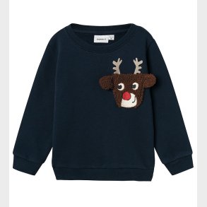 Name It Sweatshirt - NmmRsanta - Dark Sapphire