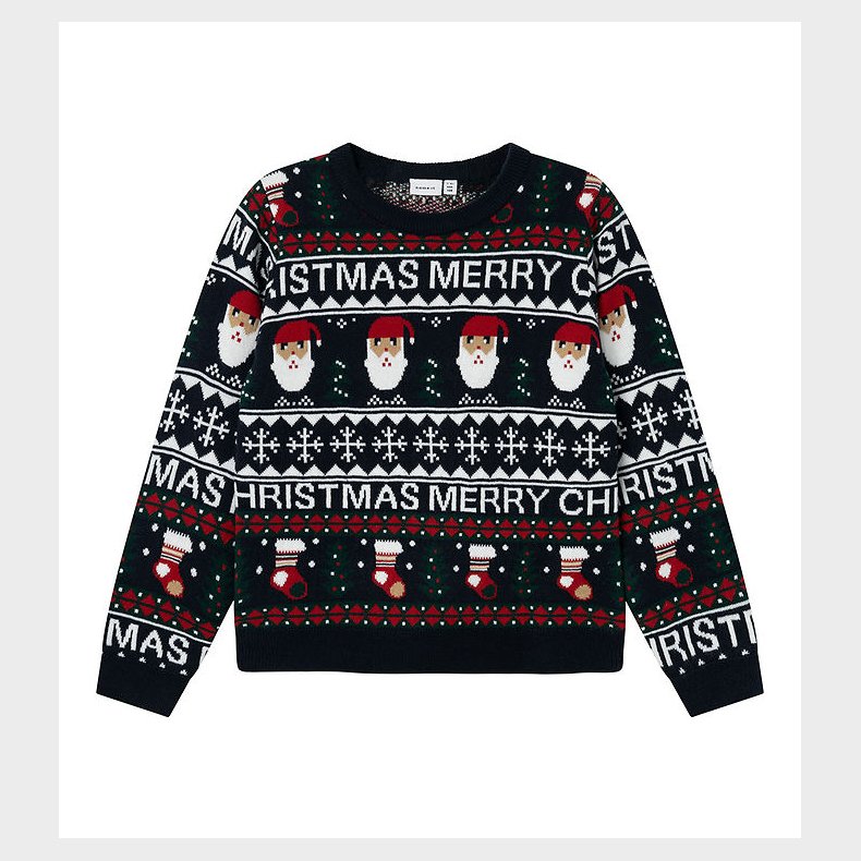 Name It Bluse - Strik - NknRastokke - Dark Sapphire