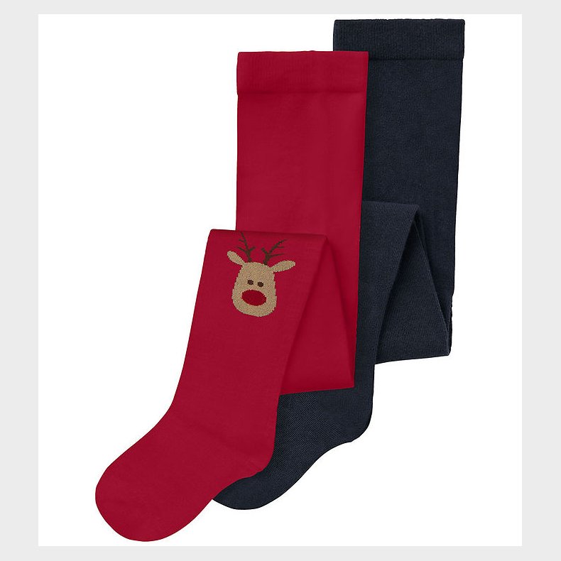 Name It Strmpebukser - NmfVichristmas - 2-pak - Dark Sapphire/J