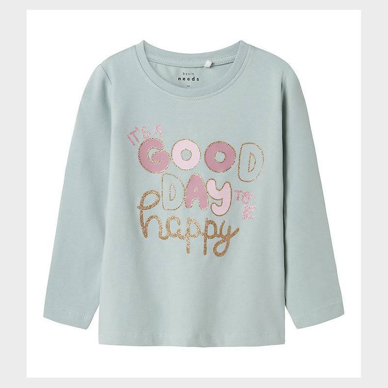Name It Bluse - NmfVix - Gray mist/Good Day