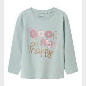 Name It Bluse - NmfVix - Gray mist/Good Day