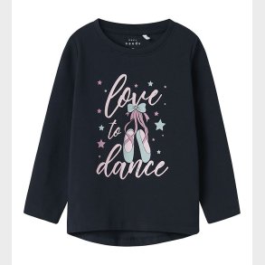Name It Bluse - NmfVix - Dark Sapphire/Love To Dance