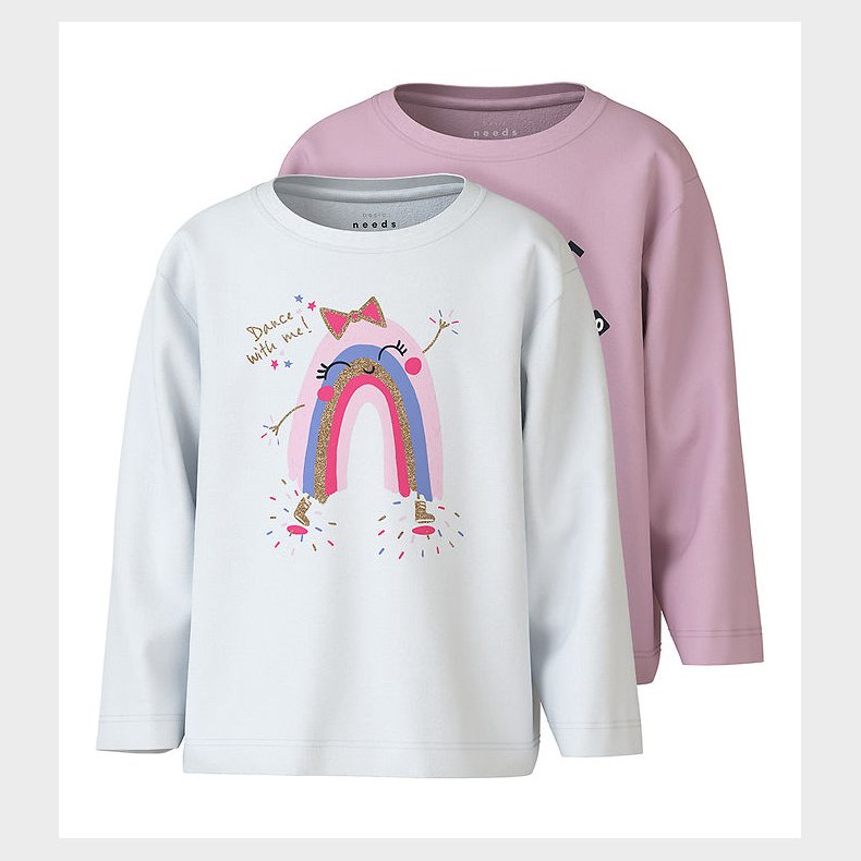 Name It Bluse - 2-pak - Corsage/Bright White