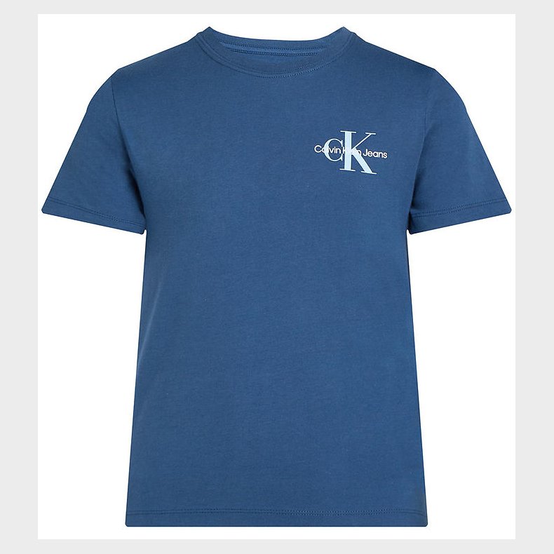 Calvin Klein T-shirt - Chest Monologo - Ensign Blue