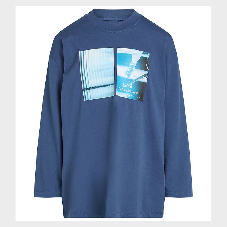 Calvin Klein Bluse - Shifted Picture - Ensign Blue