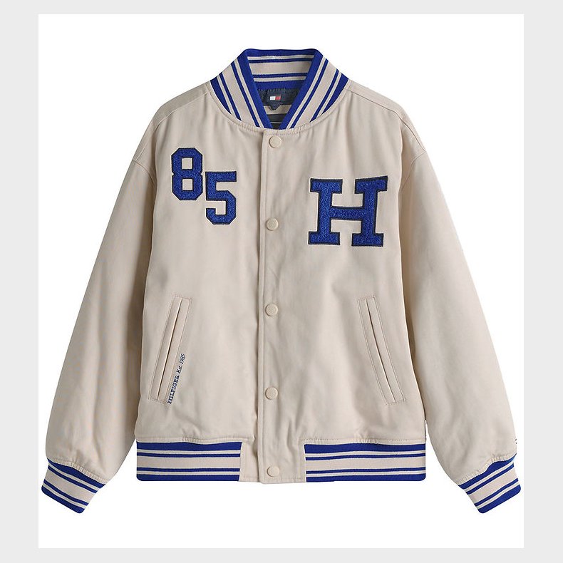 Tommy Hilfiger Jakke - Twill Badge Varsity - Classic Beige