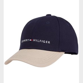 Tommy Hilfiger Kasket - Essential Colorblock - Space Blue