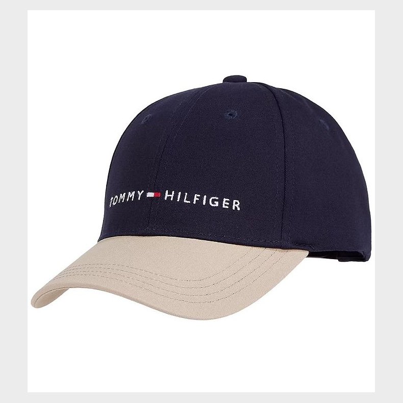 Tommy Hilfiger Kasket - Essential Colorblock - Space Blue