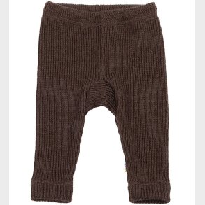 Joha Leggings - Strik - Uld - M�rkebrun