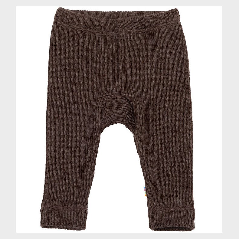 Joha Leggings - Strik - Uld - M�rkebrun