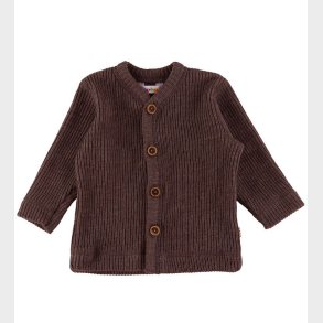 Joha Cardigan - Strik - Uld - Mrkebrun