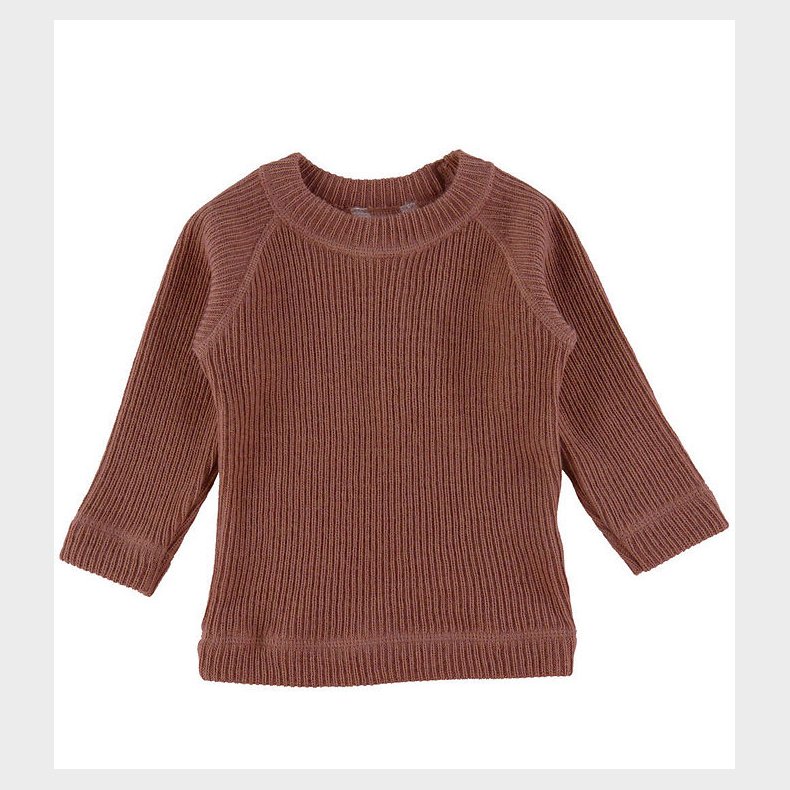 Joha Bluse - Strik - Uld - Brun