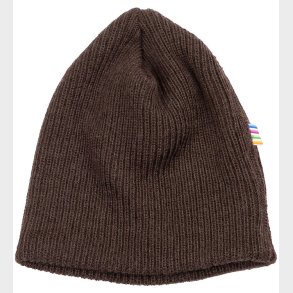 Joha Hue - Strik - Uld - 2-Lags - Mrkebrun