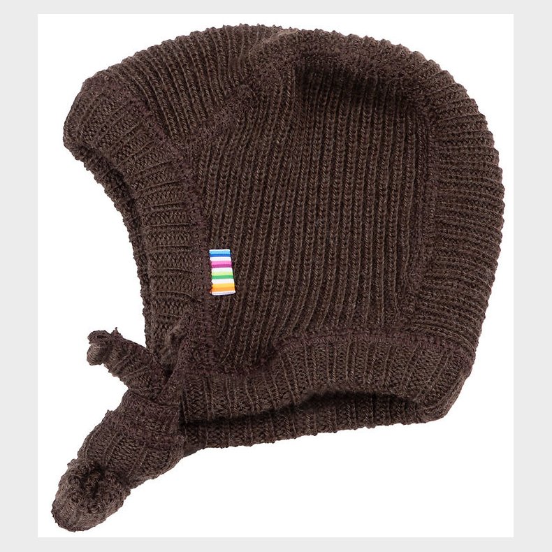 Joha Babyhjelm - Strik - Uld - Mrkebrun