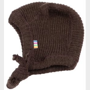Joha Babyhjelm - Strik - Uld - M�rkebrun