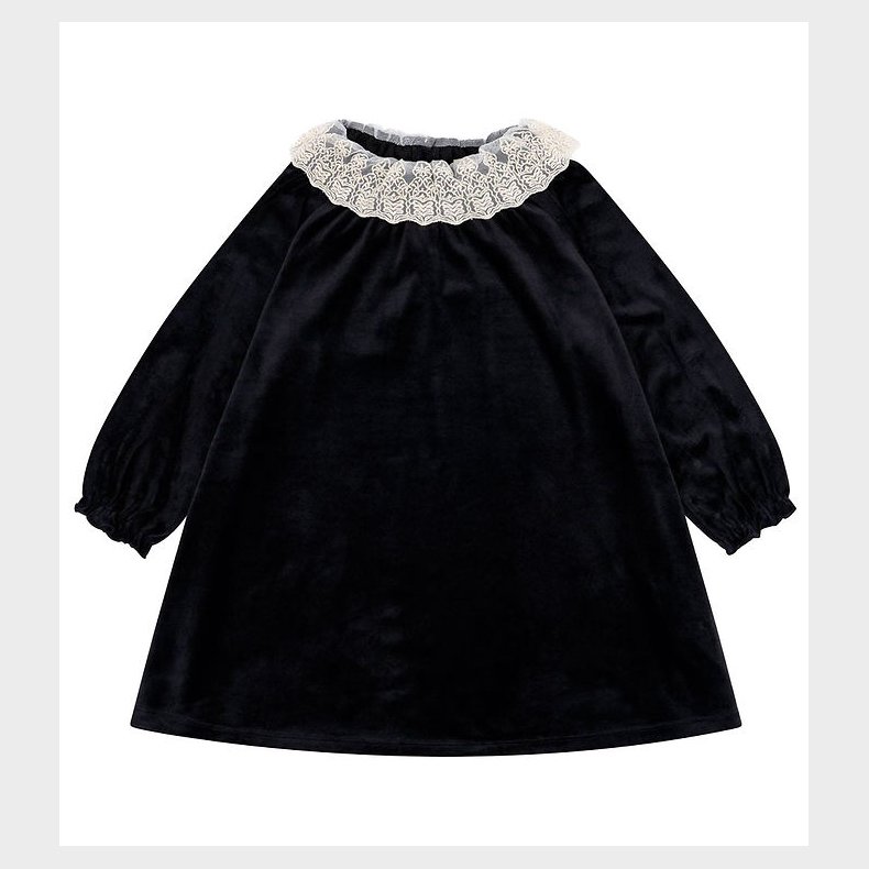 Konges Sljd Kjole - Velour - Venola - Sort