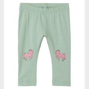 Name It Leggings - NbfJennia Capri - Silt Green