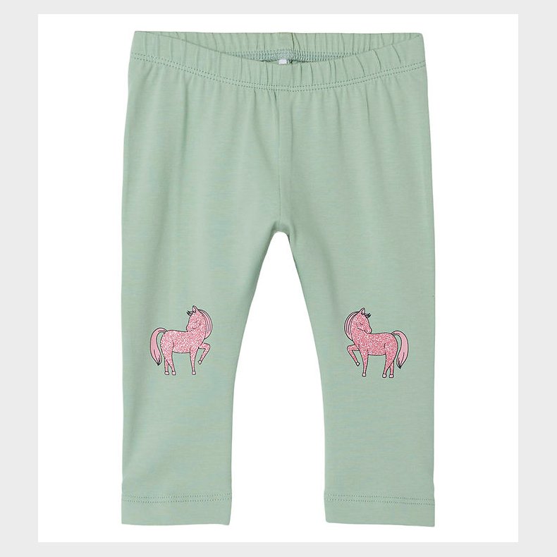 Name It Leggings - NbfJennia Capri - Silt Green