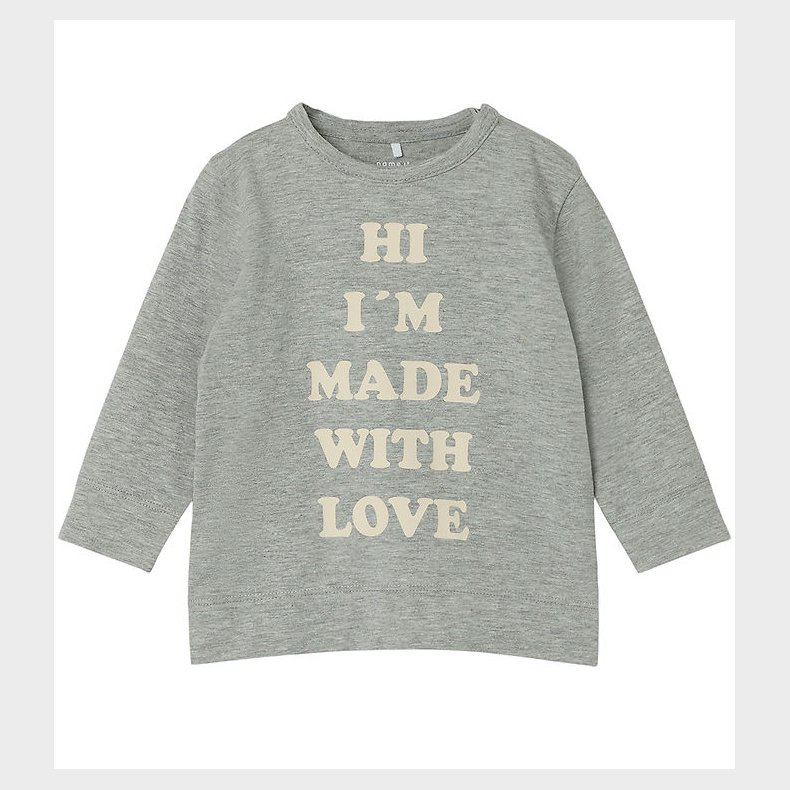 Name It Bluse - NbmLara - Grey Melange