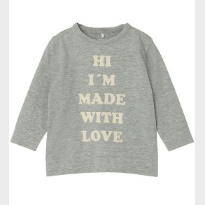 Name It Bluse - NbmLara - Grey Melange