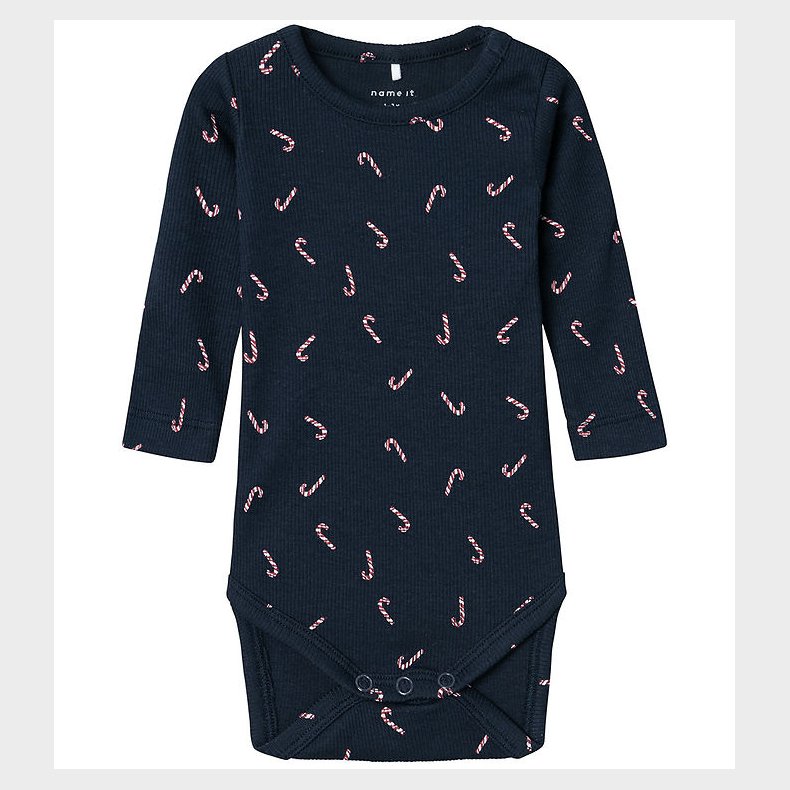Name It Body l/ - Rib - NbnDab - Dark Sapphire m. Julestokke