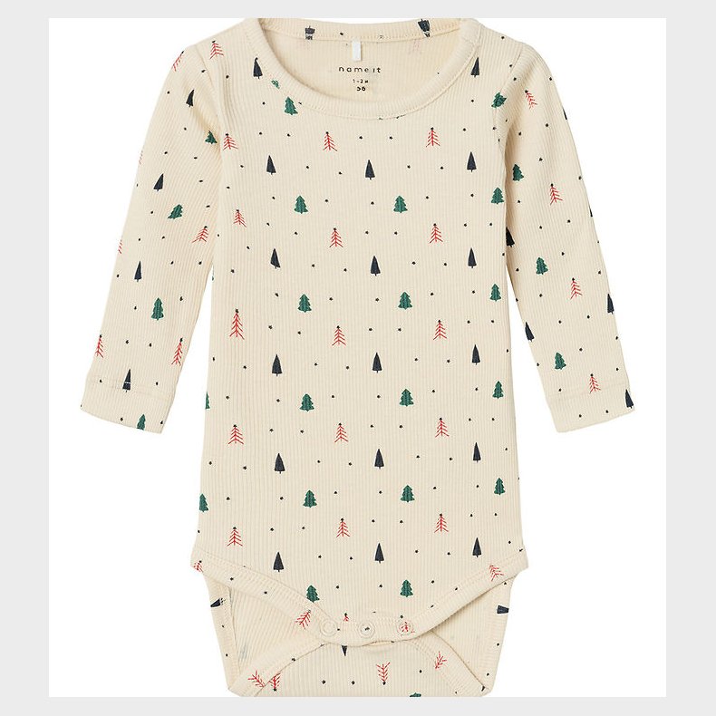 Name It Body l/ - Rib - NbnDab - Summer Sand m. Juletrer
