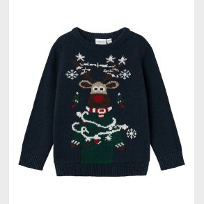 Name It Bluse - Strik - NmmRijulle - Dark Sapphire