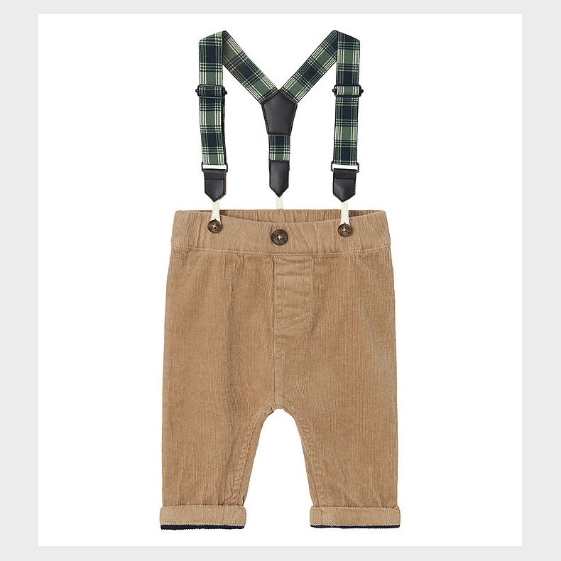 Name It Bukser m. Seler - NbmBen - Weathered Teak