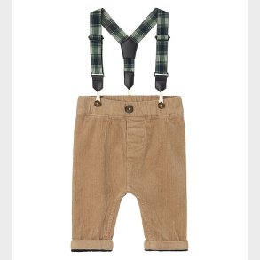 Name It Bukser m. Seler - NbmBen - Weathered Teak