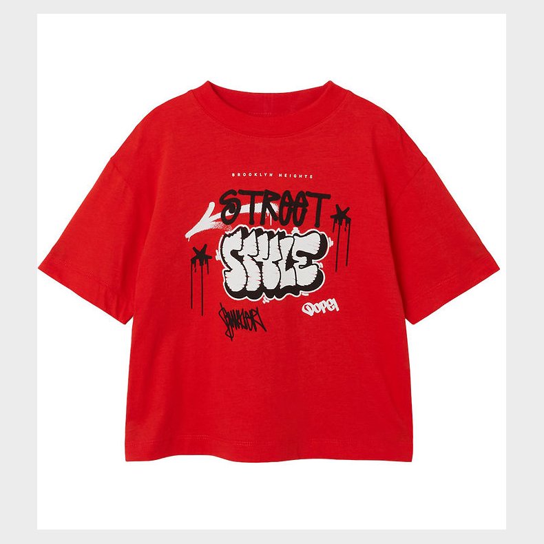 Name It T-shirt - NmmJopo - Flame Scarlet