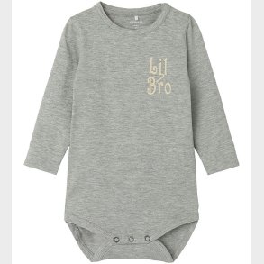 Name It Body l/ - NbmLaby - Grey Melange